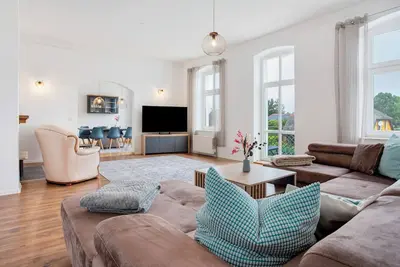 Image de Appartement 'Inselglück' avec vue sur le lac, jardin partagé et Wi-Fi