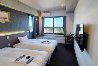 Image de Main guest room Ocean side Twin room with a pa / Beppu Ōita