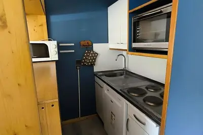 Image de Pied des pistes de ski, 4ème étage, sauna, hammam, télévision, 28m², Val Thorens