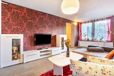 Image de Appartement 'Große Ferienwohnung Mit Garten' avec terrasse privée, jardin privé et Wi-Fi