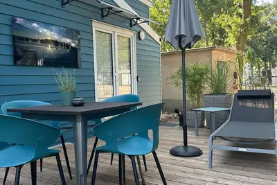 Image de Tiny Home 'Tiny House Nr 2' avec terrasse privée, Wi-Fi et climatisation
