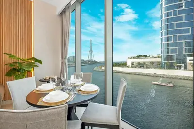 Image de Stunning Waterfront 1 Bdr Apt Marina Views & Dubai Eye near Bluewaters