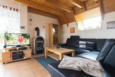 Image de Vacation home Moby Dick. With beach chair and wood-burning stove.