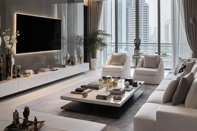 Image de Next to Yas Island’s Gems - canal + pool view