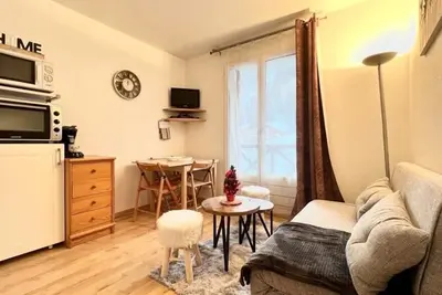 Image de Studio+cabine Cosy avec une belle terrasse tout équipé 4 pers au pied des pistes