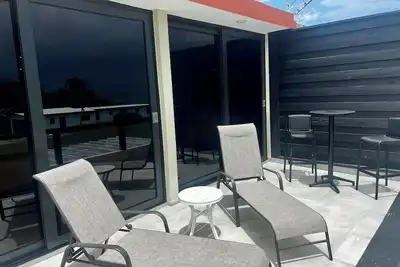 Luxurious Oceanside 3-bedroom in Rincon with Ac, WiFi, King Beds, walk to town!