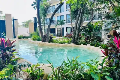 Image de Tulum Stylish 2br Penthouse W/private Terrace, Grill & Pool