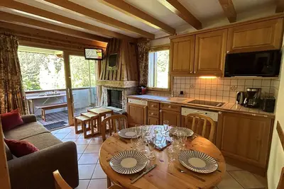 Image de Appartement moderne 4 pers. à Méribel avec cuisine équipée, Tv et balcon
