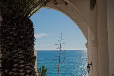 In front of the sea in Sitges