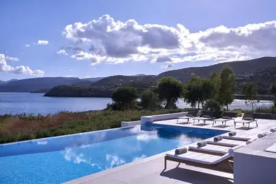 Image de Luxury Seafront Crete Villa | Villa Gigi | 6 Bedrooms | Private Heated Pool | Breathtaking Sea Views | Home Cinema | Unique Location with Direct Access to Beach | Agios Nikolaos