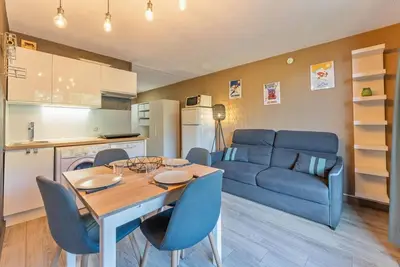 Image de À 200m des pistes de ski, 6ème étage, vue vallée, télévision, casier à ski, 28m², Les Orres