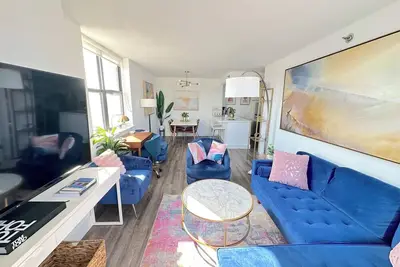 Image de Luxury 2-bedroom - 10 min to Nyc - Elevator - Laundry - Gym - Roofdeck - Hoboken