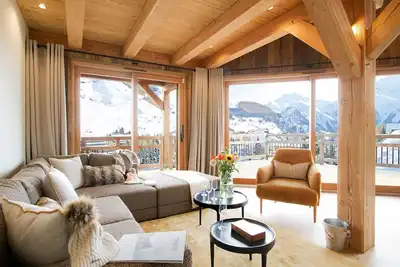 Image de Appartement-chalet + sauna, couloir de nage & vue