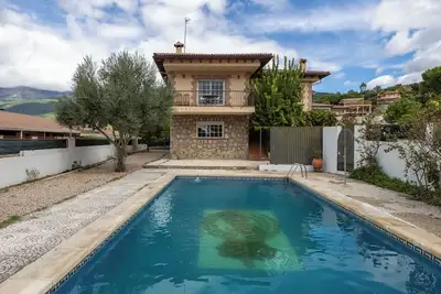 Maison de vacances 'Chalet El Castillo' avec piscine privée, Wi-Fi et climatisation