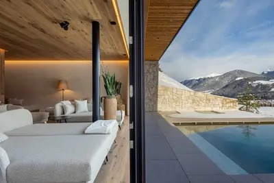 Image de Chalet 'K Lodge View' avec vue montagne, piscine privée et sauna