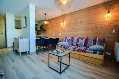 Image de Ferienwohnung 2 Zimmer + Kabine 6 Pers - Les Hameaux 2 - Plagne Villages