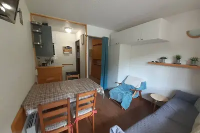 Image de Studio 2/3 pers à 20m du télécabine, cuisine équipée, balcon sud, animaux admis