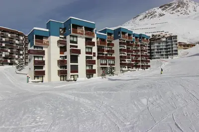 Image de 200m du centre station, 3ème étage, balcon, télévision, casier à ski, 39m², Val Thorens
