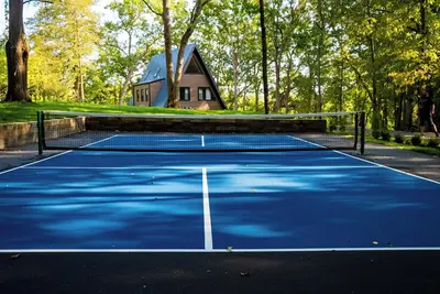 Image de Modern A-Frame Lake Cabin w/ Pickleball Ct. 4Bd 3Ba