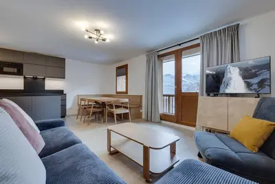 Image de Appartement rénové 5 pers, Tignes le Lac, balcon, parking, au pied des pistes