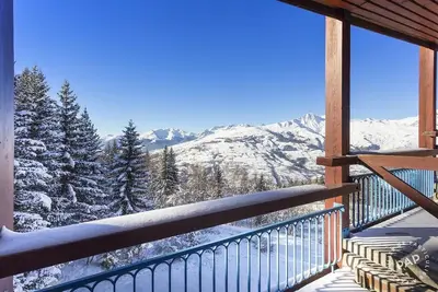 Image de Studio Balcon plein sud aux Arcs 1800 Charvet Ski au pied Pierra Menta