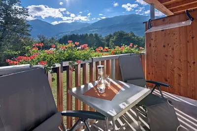 Image de Appartement \"Hausergut Pinova\" avec vue sur les montagnes, jardin partagé et Wi-Fi