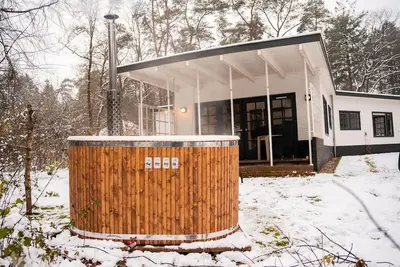 Image de Monumental 2-person bungalow, built under the architecture of the Amsterdam School with special details.