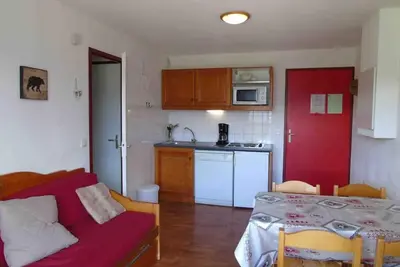 Image de 4ème étage, vue vallée, balcon, télévision, casier à ski, 26m², Valfréjus