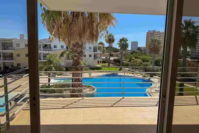 2nd floor holiday rental with balcony with views to pool at Vila da Praia Alvor