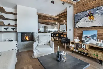 Image de Moderne et authentique, appt. unique, 4 chambres, 8 pers, Val d'Isère