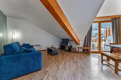 Image de Centre station, 3ème étage, remise en forme, piscine, sauna, balcon, casier à ski, 39m², Les Orres