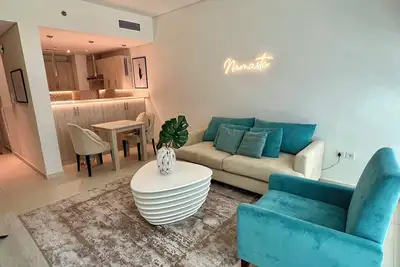 Image de Chic 1-bedroom by the beach in charming Dubai on famous Palm Island