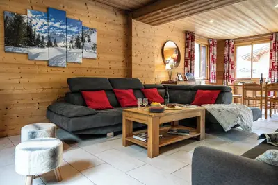 Image de Chalet \"Snow Pearl\" avec vue sur la montagne, balcon et Wi-Fi