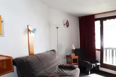 Studio 4 pers au pied des pistes avec balcon