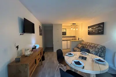 Image de Studio skis aux pieds, 3 pers, centre Méribel, balcon, Tv, fibre
