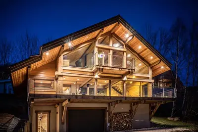 Image de Chalet bois dans les Vosges! 5 chambres, sauna, salle de jeux, confortable et élégant.