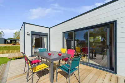Image de Chalet pour 4 - 900m plage - Domaine avec piscine