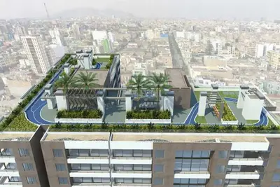Apartment, swimming pool, gym and private park With Spectacular Views Of Lima