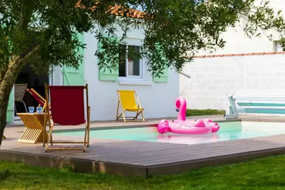 Image de Jolie maison rénovée avec piscine - Les Sables 8 pers