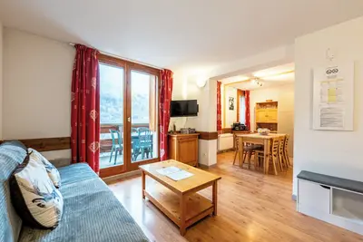 Image de Appartement 'Valloire' avec vue sur les montagnes, terrasse privée et Wi-Fi