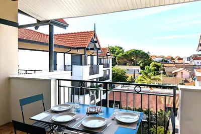 Image de T3 neuf à Arcachon : terrasse, parking et wifi