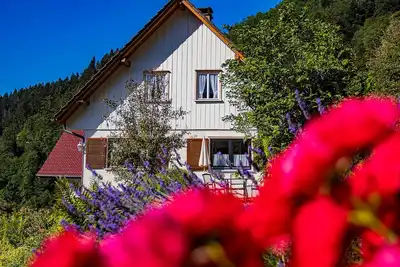 Image de Maison de vacances 'Ferienhaus Niedermättle' avec vue sur les montagnes, terrasse privée et Wi-Fi