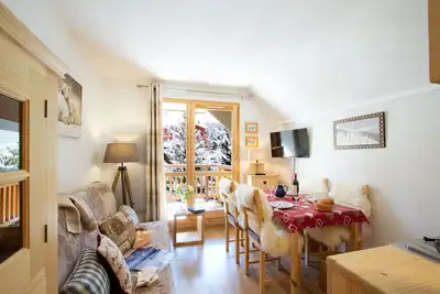 Image de Vue sur la montage! Studio pour 4, tout équipé