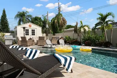 Image de Near Beaches! Heated Pool, Hot tub at the Poolside Palm Hideaway!