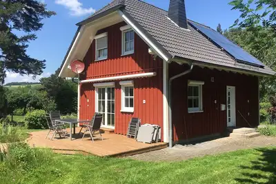 Image de Wellness Swedish house Rhön with sauna, swimming pond and wood-burning stove