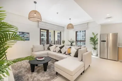 Image de Elegant 4-Bedroom Apartment perfect for families in Dubai Creek Harbour!