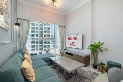 Image de Artistic 1-Bedroom Apartment perfect for couple at Mayfair Tower, Business Bay!