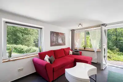 Image de Appartement \"Langenwaldsee\" avec terrasse privée, jardin partagé et Wi-Fi