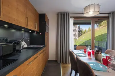 Image de Confortable Appartement Familial aux Saisies avec Balcon et Parking