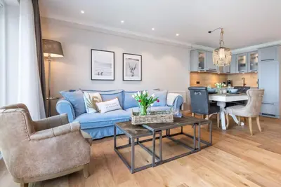 Image de Appartement 'Wellness-Appartement Waterkant' avec vue sur la mer, jardin partagé et Wi-Fi